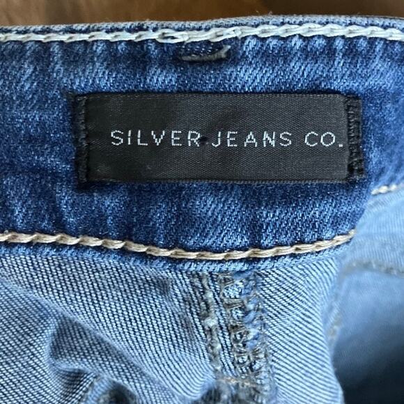 Silver Womens Jeans Blue Denim Mid Rise Suki Skinny Stretch 33x29 - Picture 4 of 12
